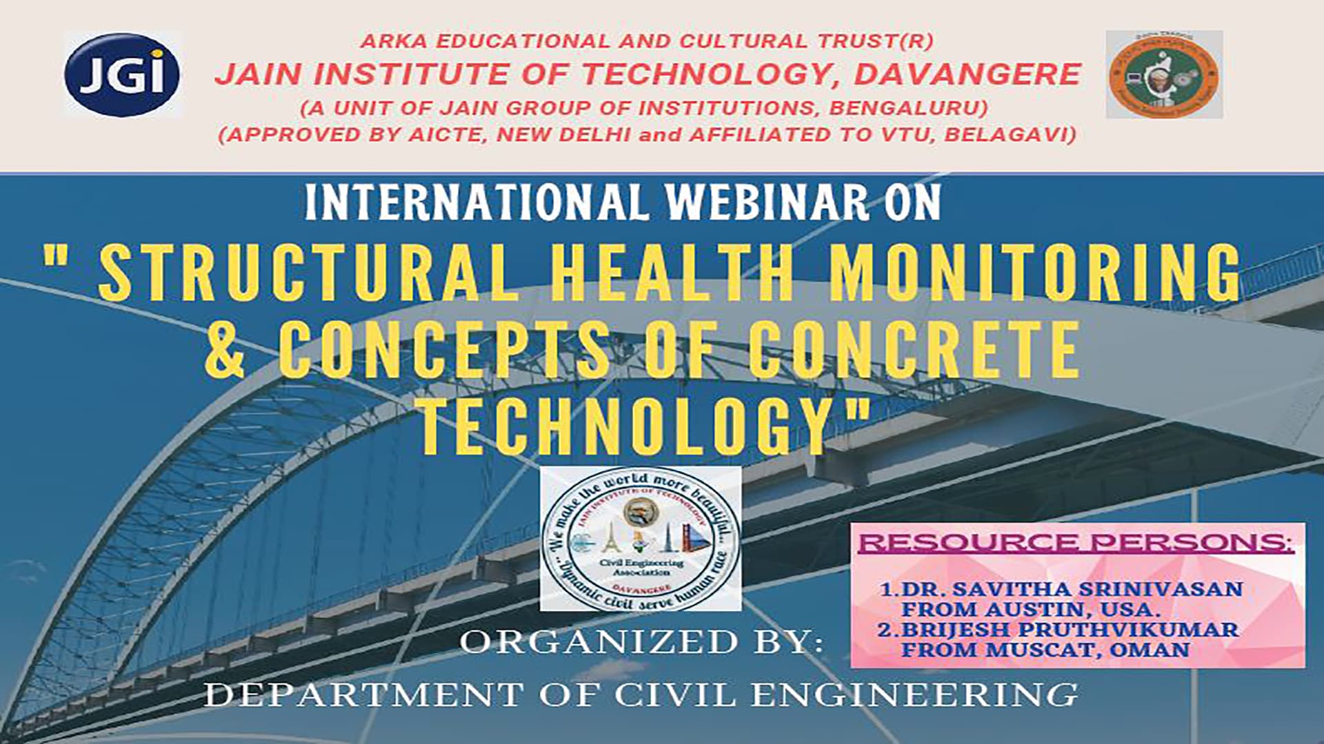 International Webinar on Structural Health Monitoring & Concepts of Concrete Technology