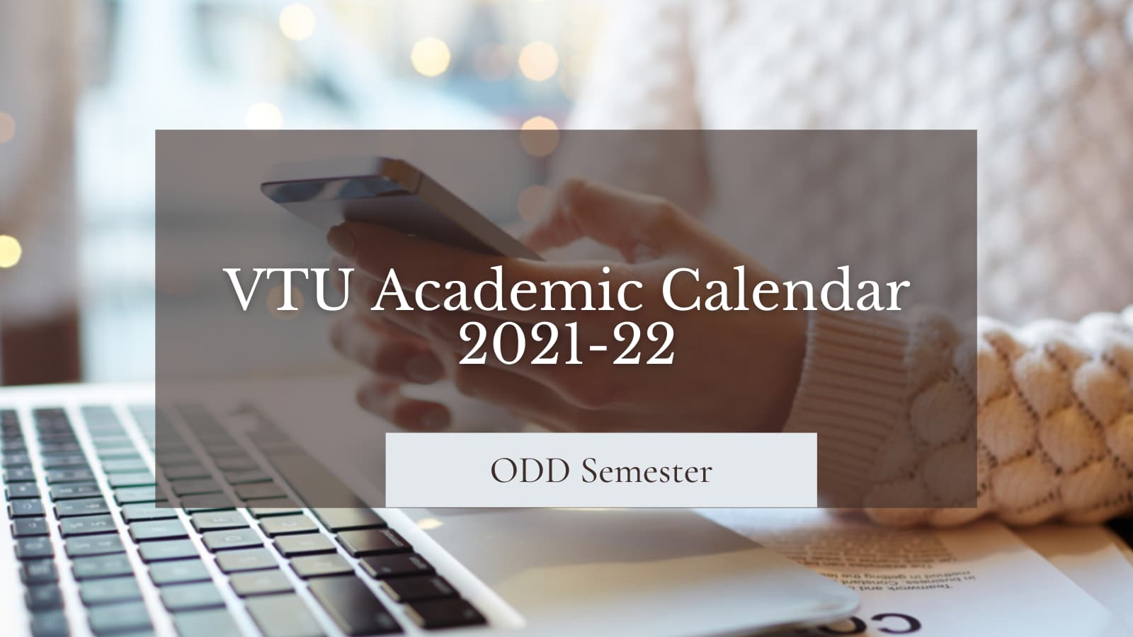 VTU Academic Calendar [Odd Semester] 202223