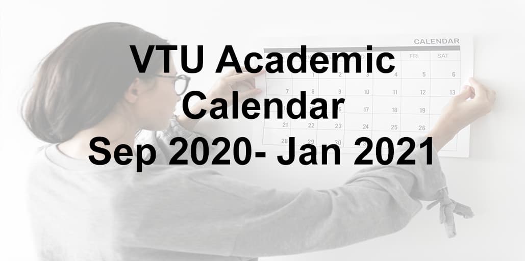 VTU Calendar 2020