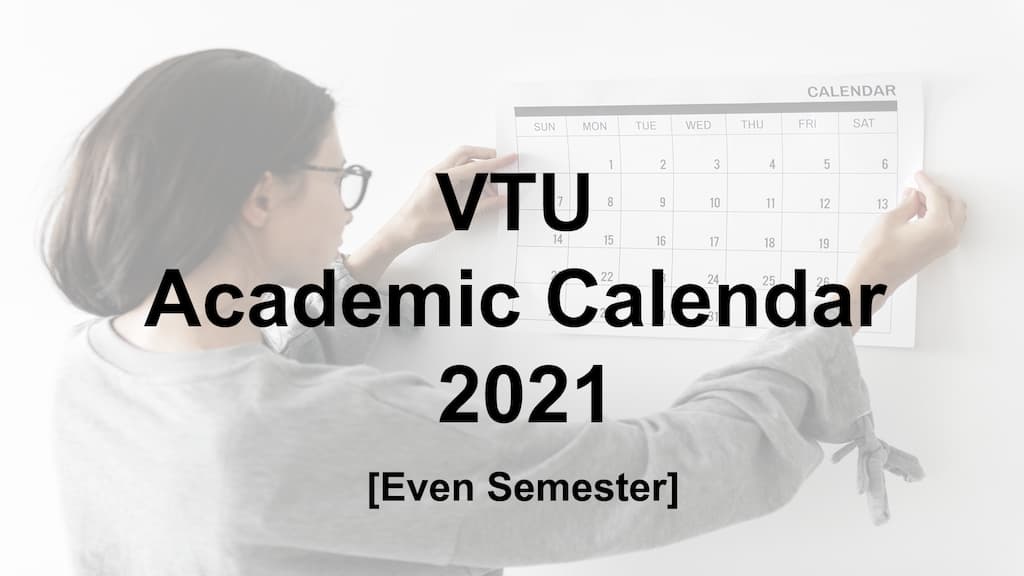 VTU Calendar 2021