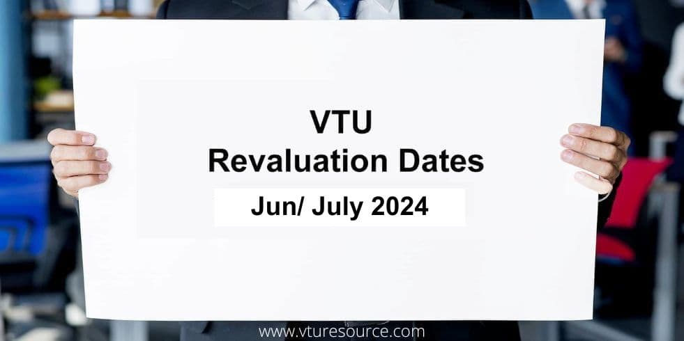 VTU Revaluation Dates 2024 Updated